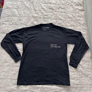 Travis Scott Astroworld Wish You Were Here Balck Long Sleeve Tee Medium